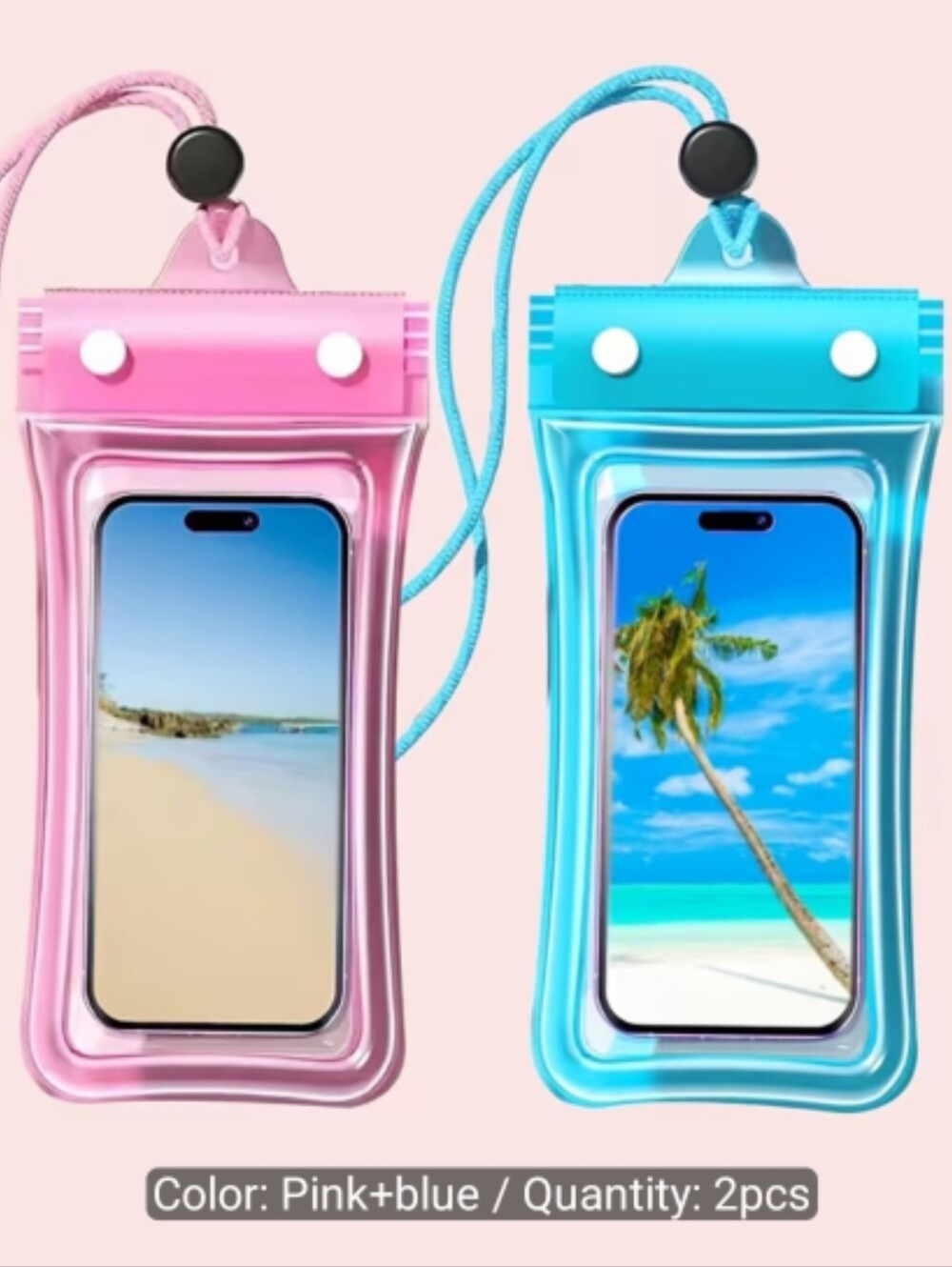 “2 Pack Waterproof Phone Pouch”